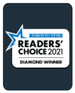 2021 Diamond Winner badge for Capable Group, Toronto's choice for basement renovation and basement finishing services.