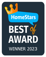 2023 Homestars Winner badge for Best Of Awards in Toronto